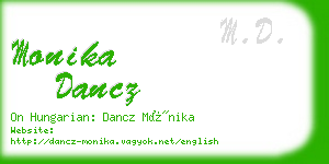 monika dancz business card